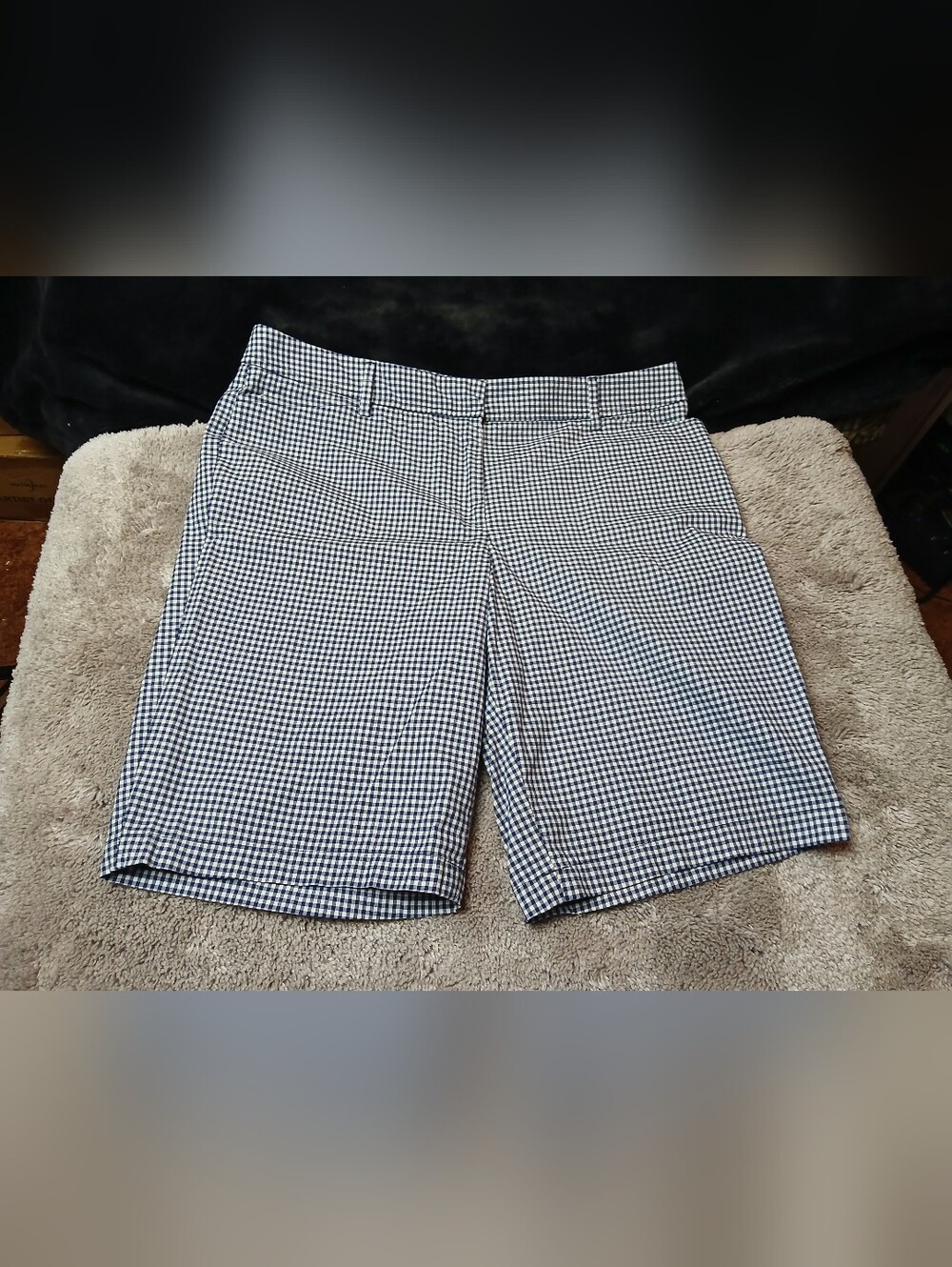 Studio11 Black and White Checker Bermuda Shorts